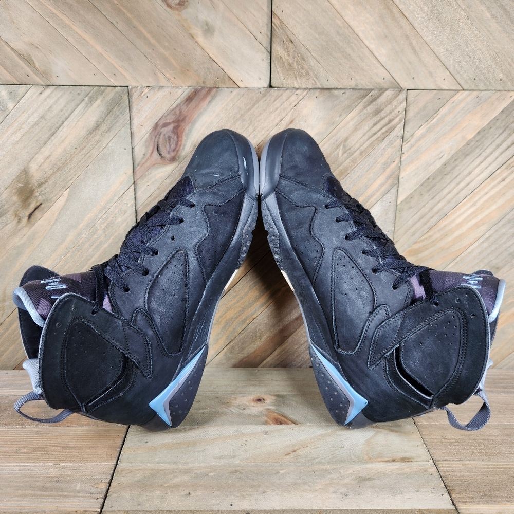 Nike Air Jordan 7 Retro Chambray Mens Athletic Sneakers Size 12 Black CU9307-004 - Picture 6 of 9